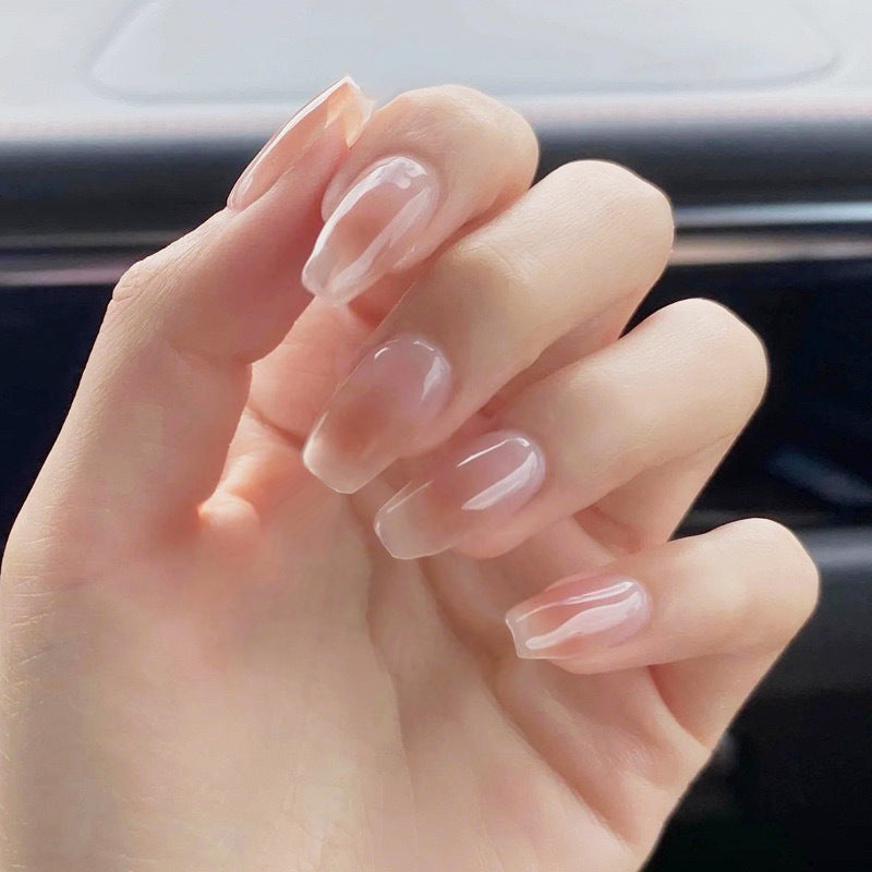 Artificial nails with natural finish Bowlift