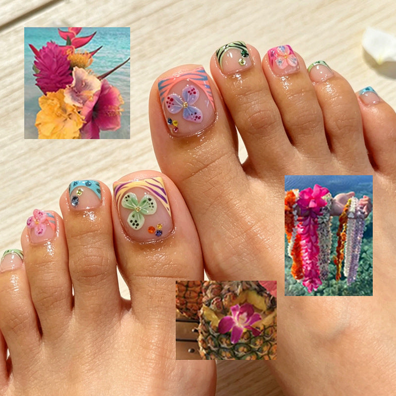Vibrant Artistic Press-On Nail Tips Collection Bowlift
