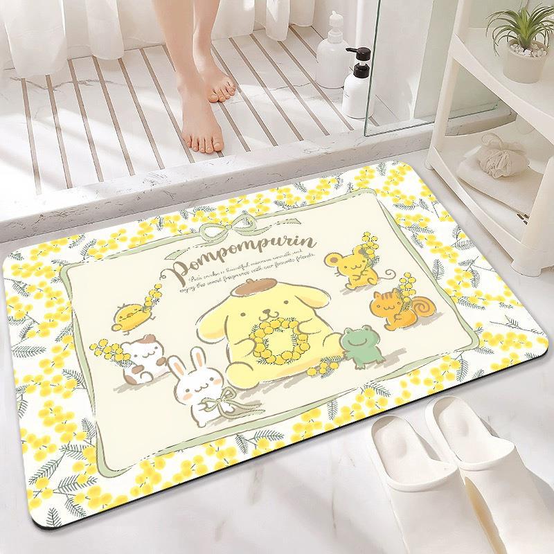 Plush Cartoon-Themed Bath Mat