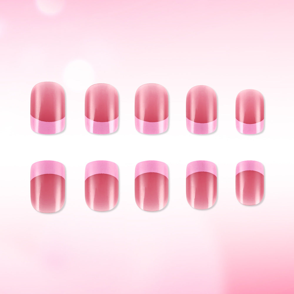 Stylish French Tip Gel Nails Bowlift