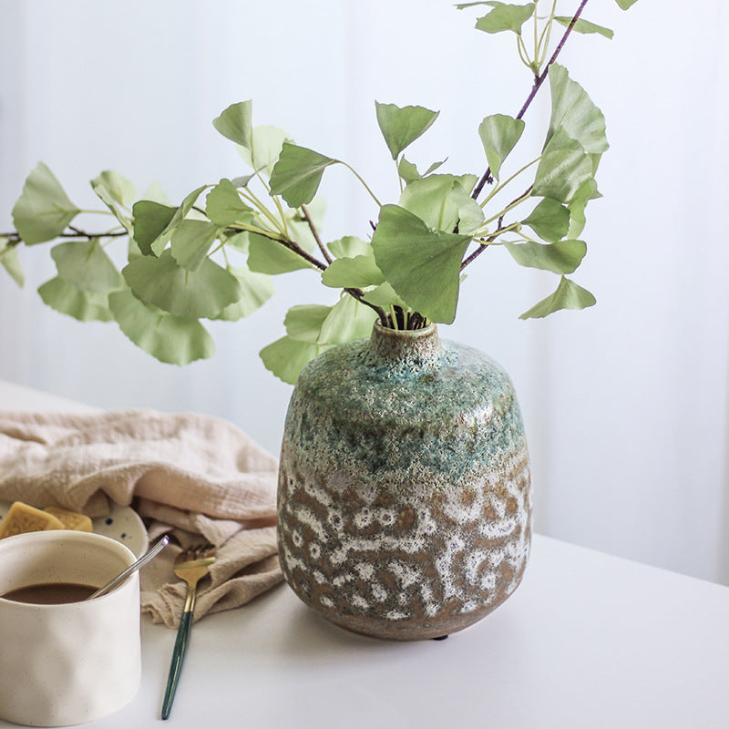 Handcrafted Textured Ceramic Vase