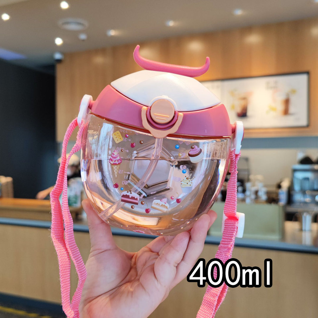 Ladies Playful Drinking Bottle with Secure Handle Bowlift
