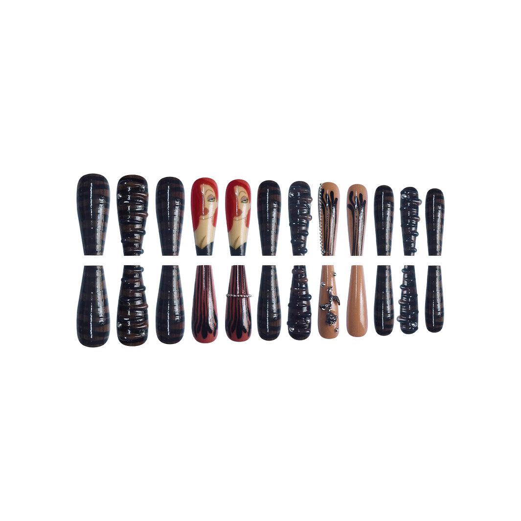 Artistic Character-Themed Press-On Nails Bowlift