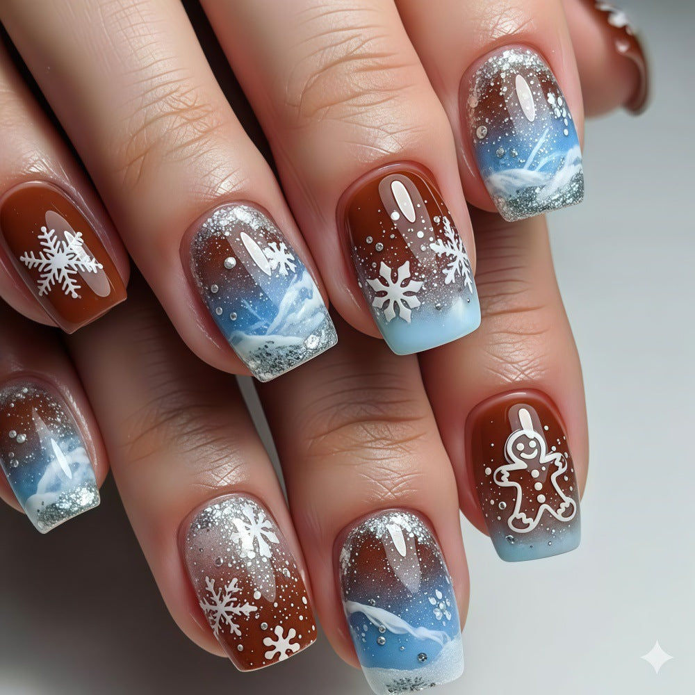 Decorative Winter Nail Art Bowlift