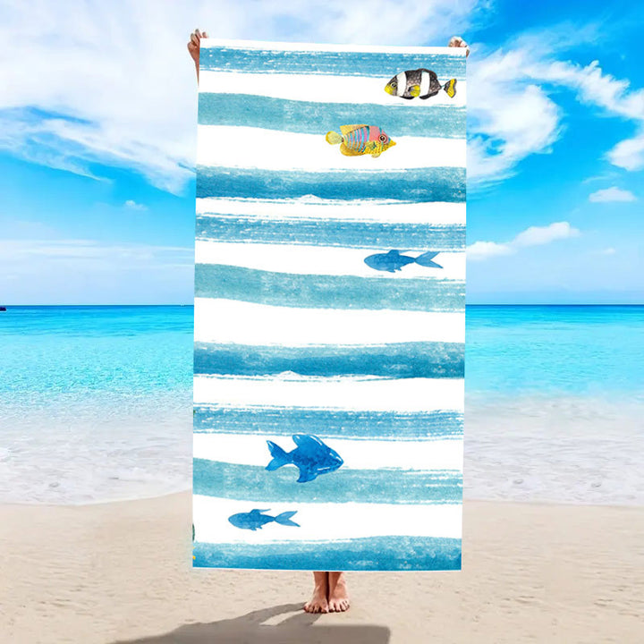 Nautical-Themed Beach Towel Bowlift