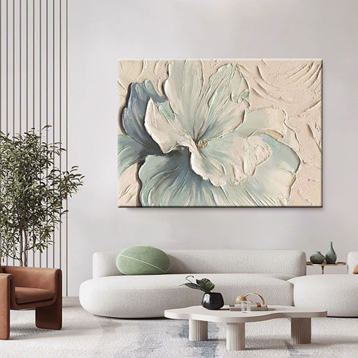 3D Floral Relief Wall Art