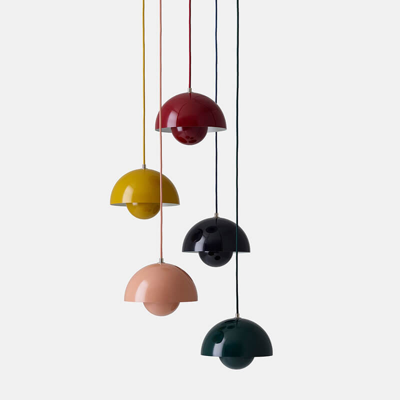 BowLift | Nordic Macaron 1-Light Half-Circle Dome Pendant Light