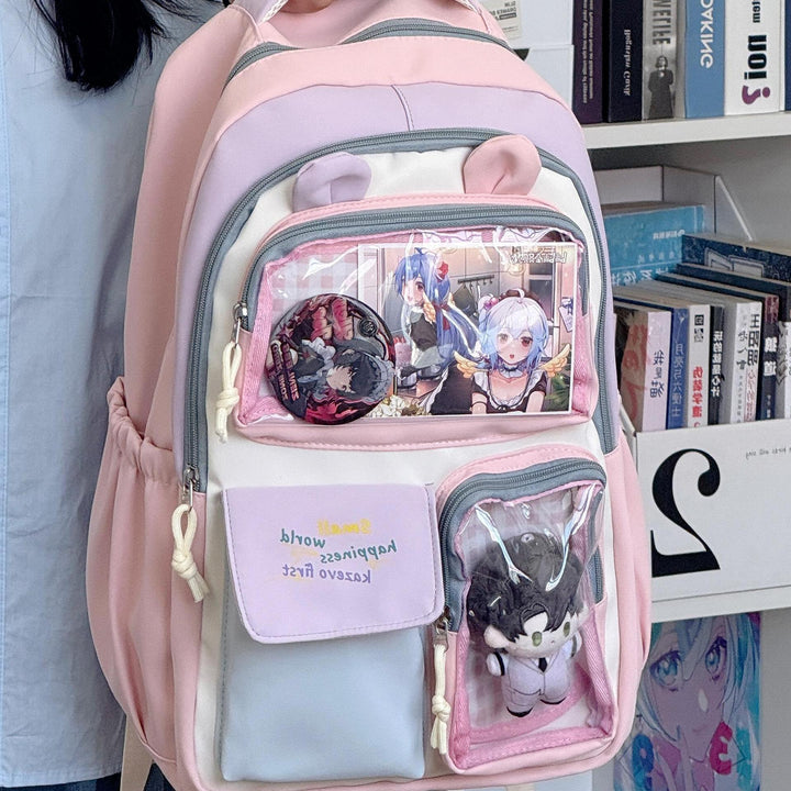 Cute Plush-Themed Backpack Bowlift