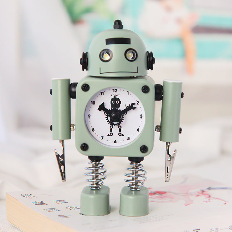 Robot Alarm Clock in Vintage Design Bowlift
