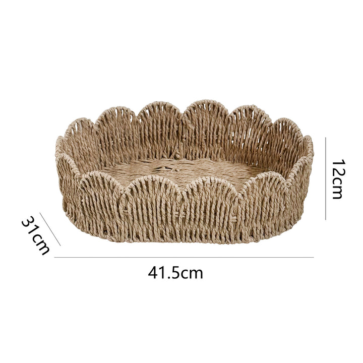 Decorative hand-woven storage basket Bowlift