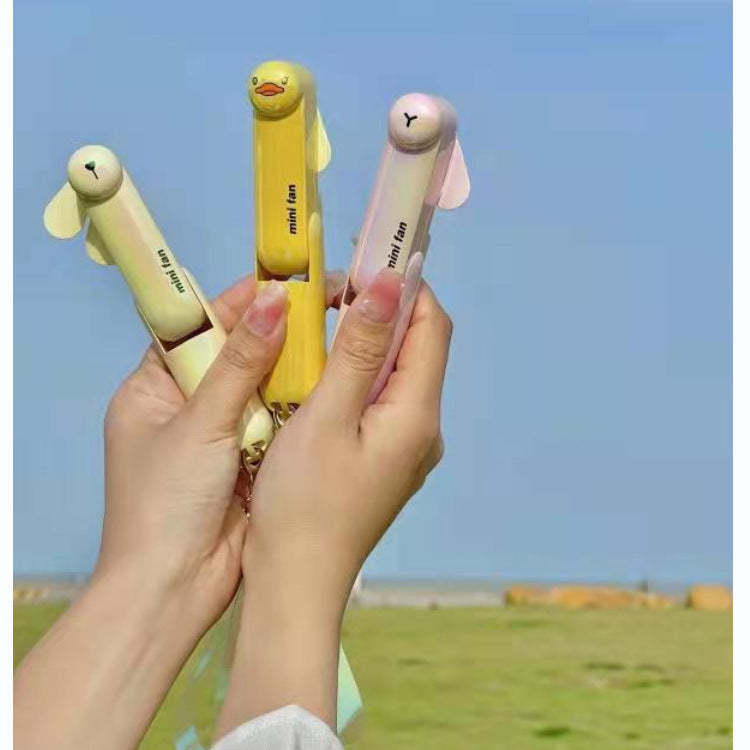 Unisex Mini Hand Fan in playful bunny design Bowlift