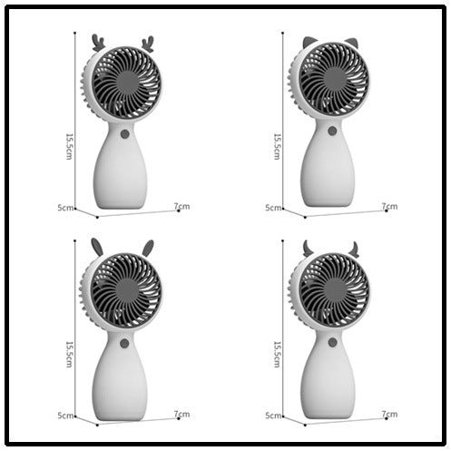 Ladies Portable Mini Fan with Animal Design Bowlift