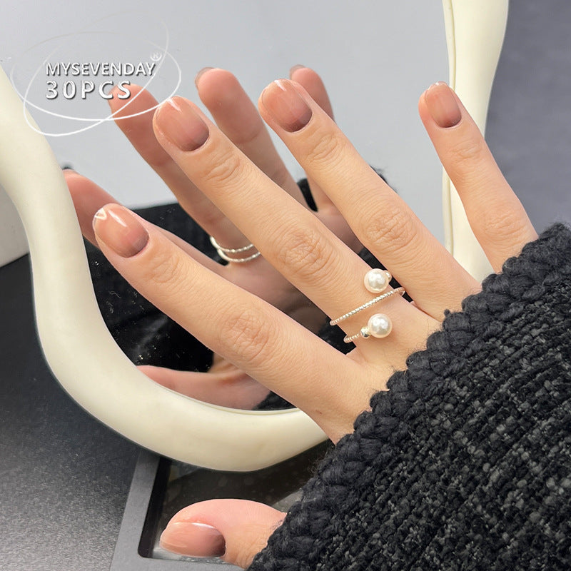 Natural Glossy Nail Enhancements Bowlift