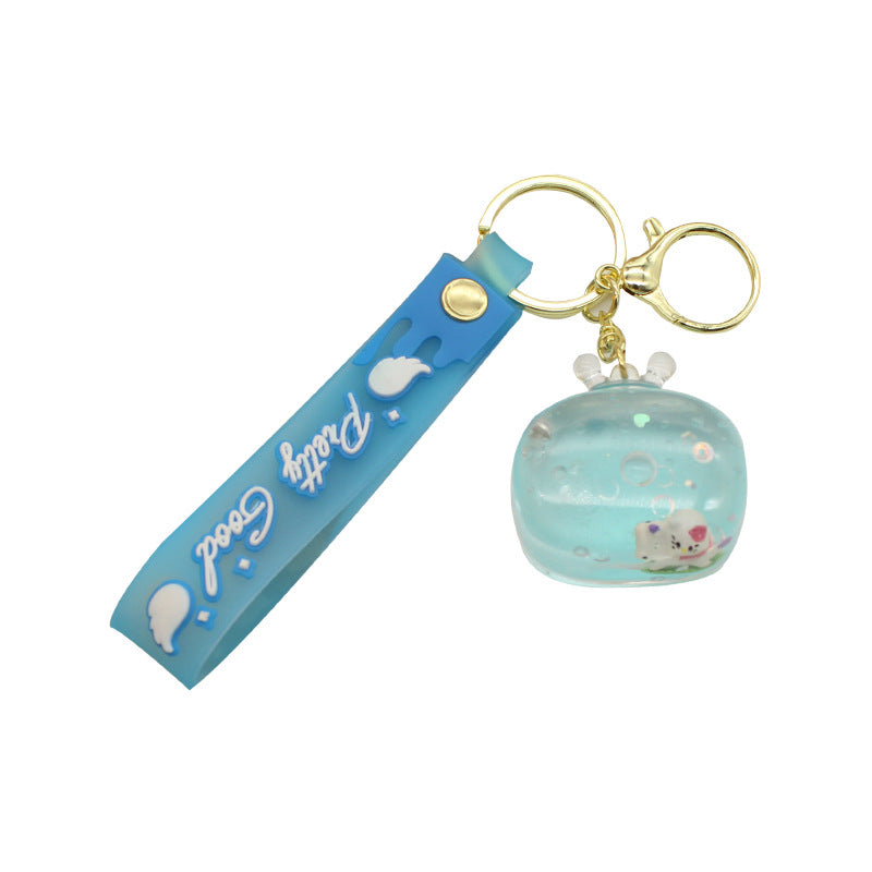 Unisex keychain with detailed water motif Bowlift