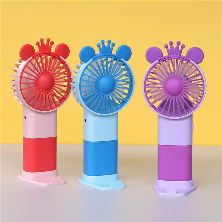Unisex Portable Hand Fan in Playful Cat Design Bowlift