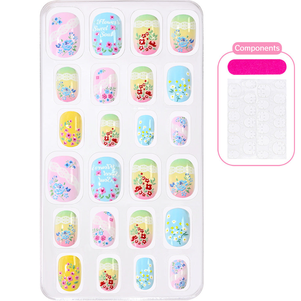 Creative Cartoon-Themed Press-On Nail Collection Bowlift