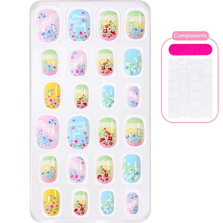 Creative Cartoon-Themed Press-On Nail Collection Bowlift