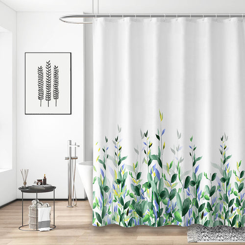 Floral Design Shower Curtain Bowlift