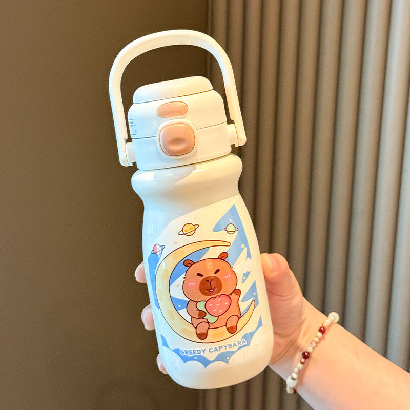 Women's insulated drinking bottle with animal-friendly design Bowlift