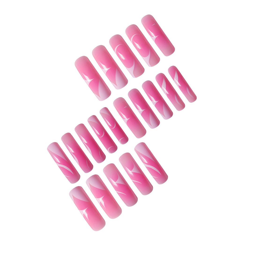 Elegant Artistry Press-On Nail Set Bowlift