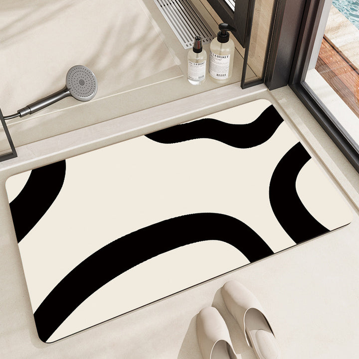Playful Cartoon Dog-Themed Bath Mat Bowlift