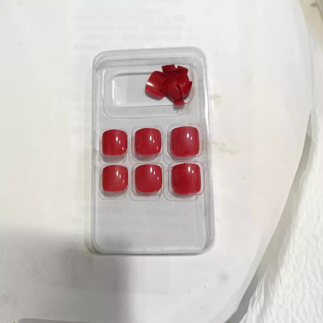 Premium Smooth Square Press-On Nail Set Bowlift