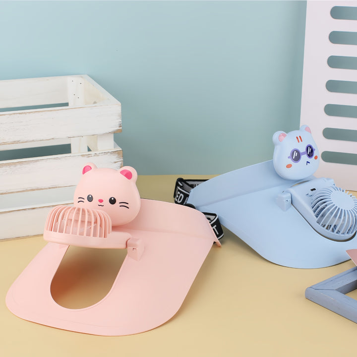 Ladies Portable USB Desk Fan with Cute Panda Design Bowlift