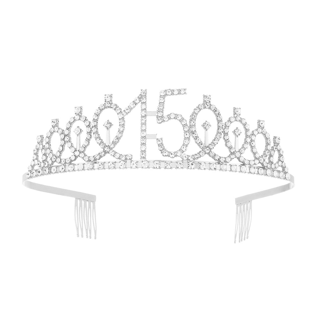 Women's Crystal-Embellished Tiara with Elegant Design Bowlift