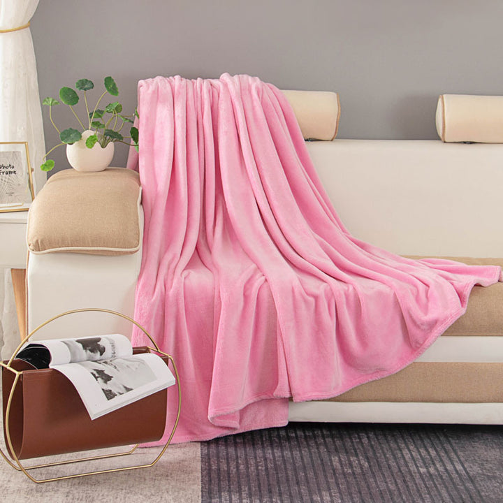 Ladies luxurious fleece blanket with soft texture Bowlift
