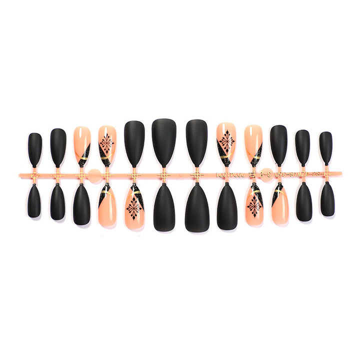 Artificial nail set with elegant geometry design Bowlift