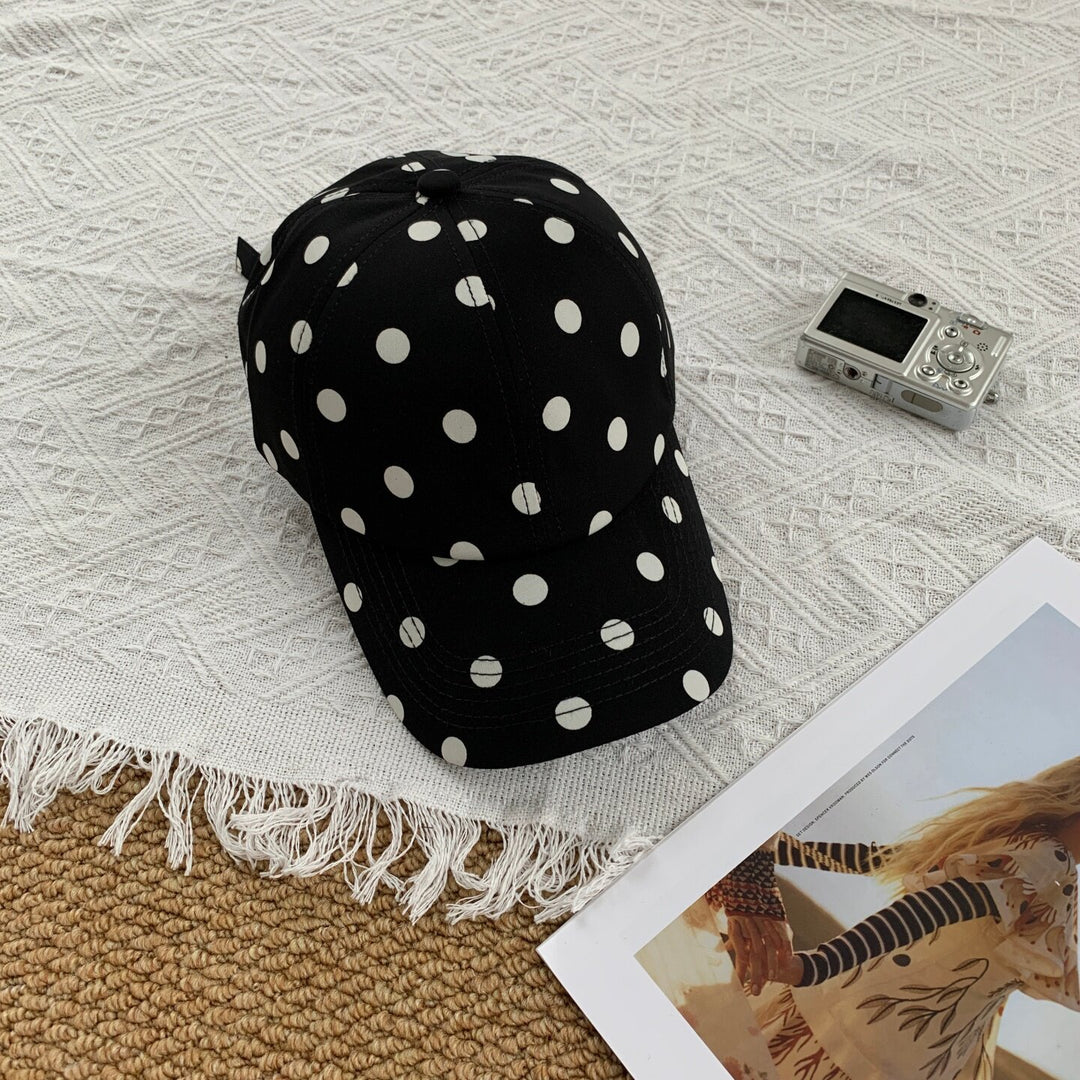 Women's Stylish Polka Dot Baseball Cap Bowlift