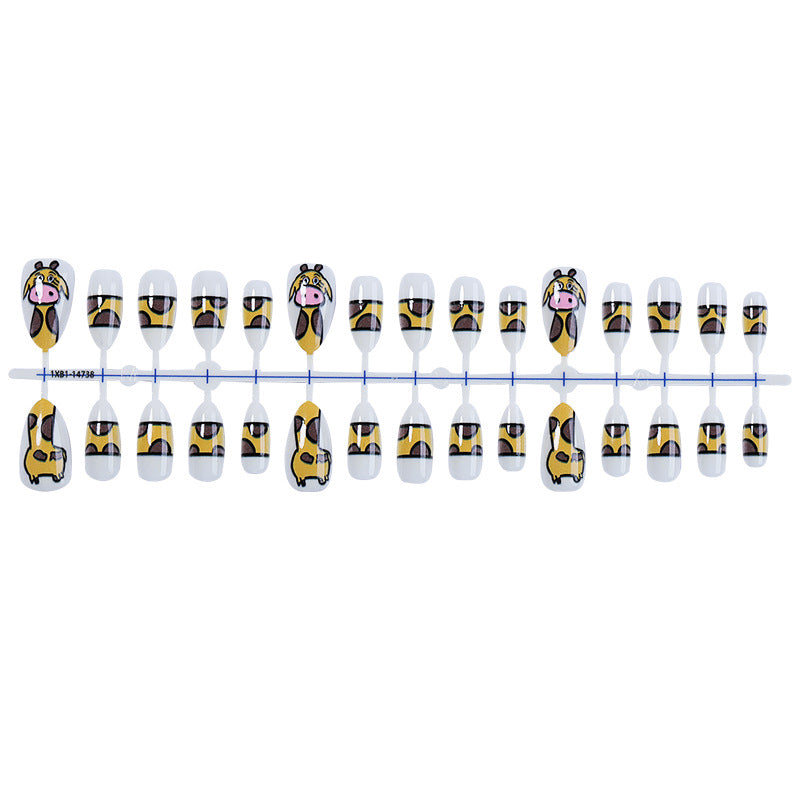 Creative Animal-Themed Press-On Nail Set Bowlift