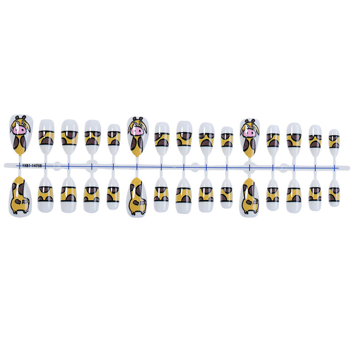 Creative Animal-Themed Press-On Nail Set Bowlift