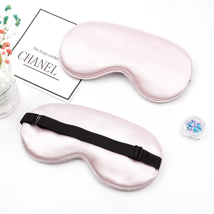 Unisex nan luxurious satin sleep mask with anatomical contour and adjustable elastic band Bowlift