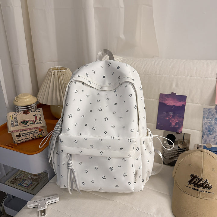 Fashionable backpack with colorful star pattern Bowlift