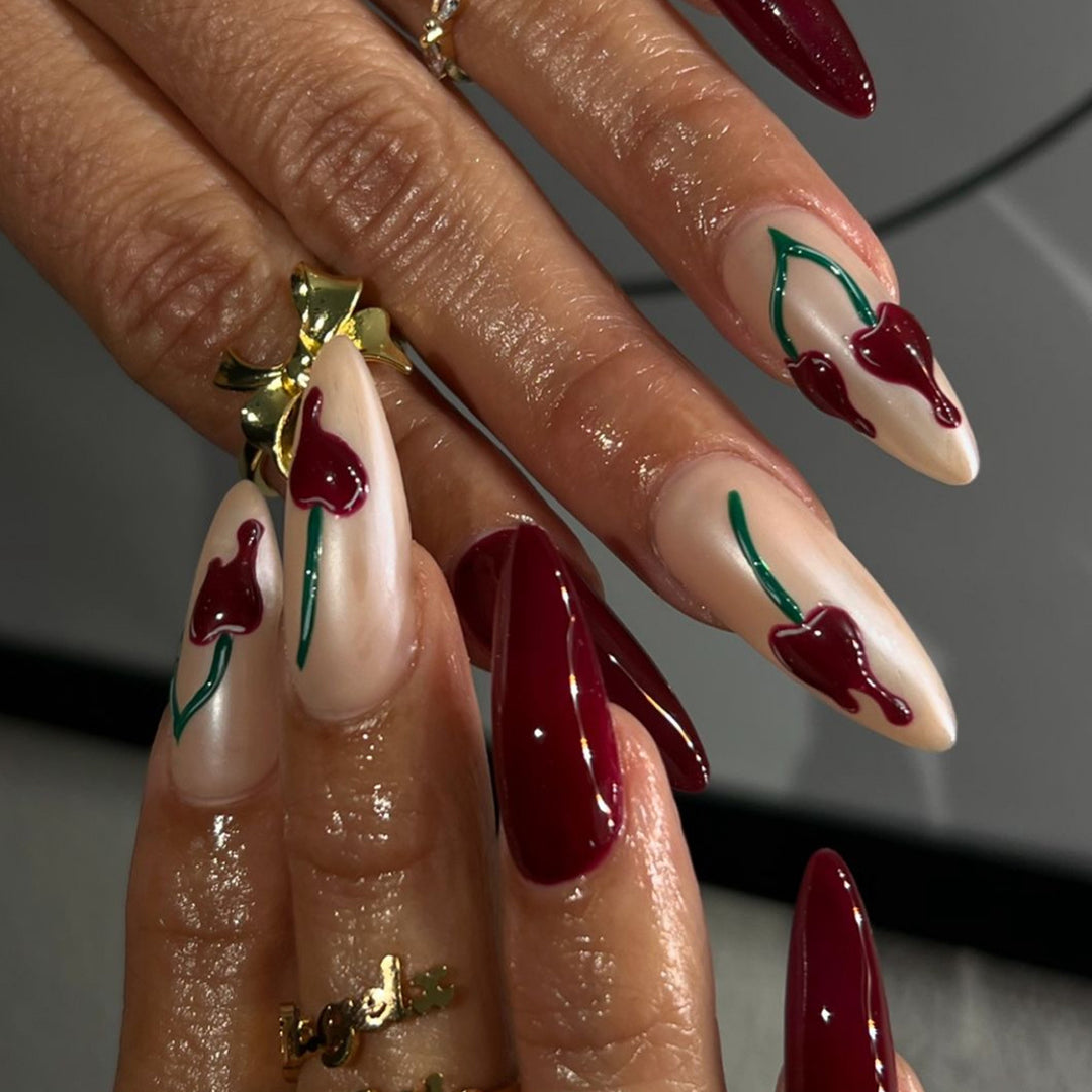 Stylish Stiletto Press-On Nail Set Bowlift