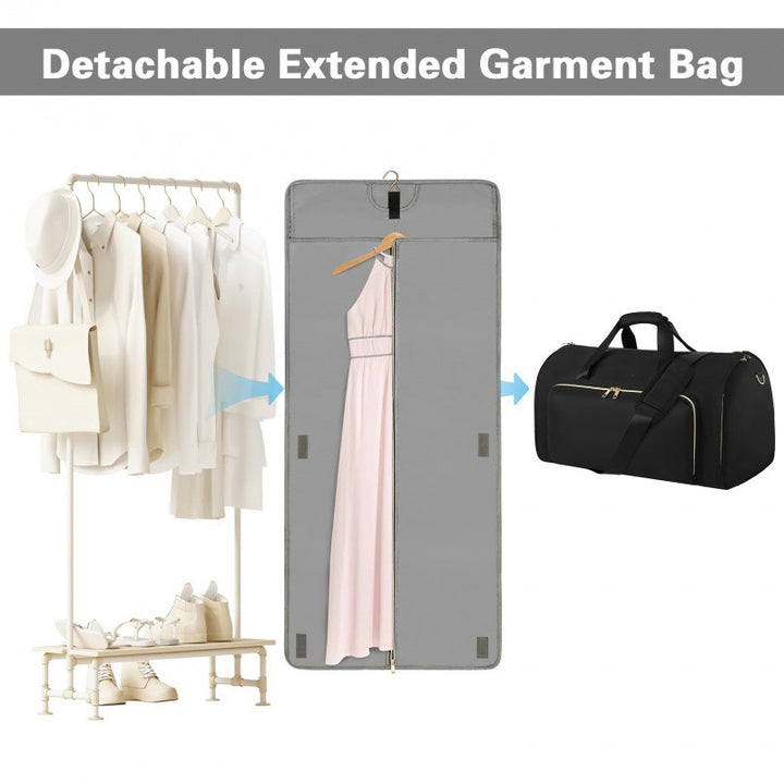 Multifunctional Travel Bag with Detachable Backpack Bowlift