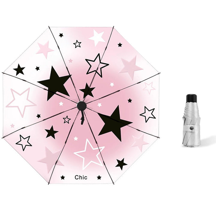 Women's compact umbrella with unique design Bowlift