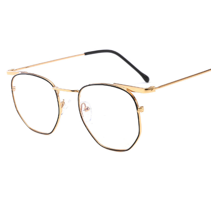 Women's fashionable rectangular glasses with elegant metal frame Bowlift