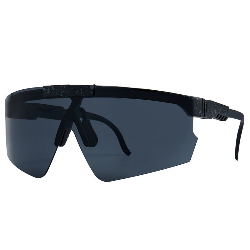 Unisex Futuristic Oversized Shield Sunglasses Bowlift