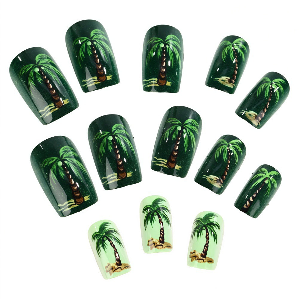 Tropical Style Artificial Nails Bowlift