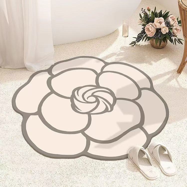 Floral Shape Area Mat