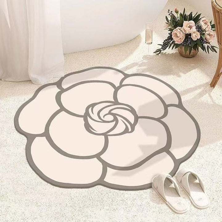 Floral Shape Area Mat