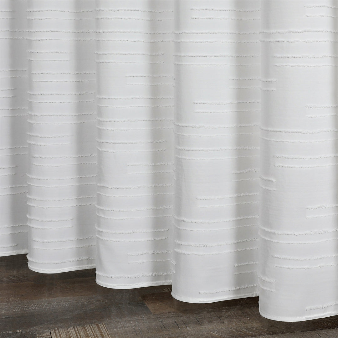 Textured Design Window Curtain Bowlift