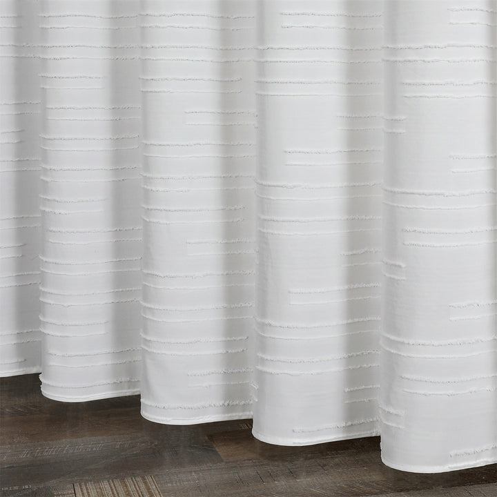 Textured Design Window Curtain Bowlift