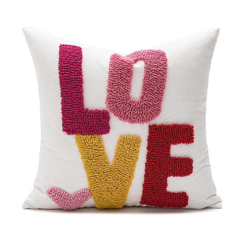 Women Decorative Pillowcase with Heart Pattern Bowlift
