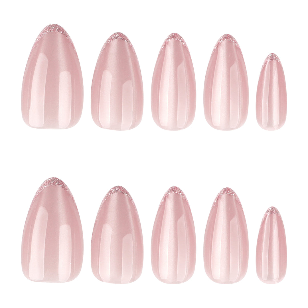 Artful stiletto nails with elegant ombre pattern Bowlift
