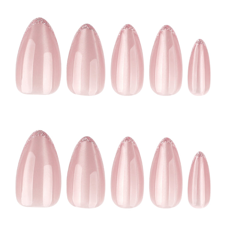Artful stiletto nails with elegant ombre pattern Bowlift