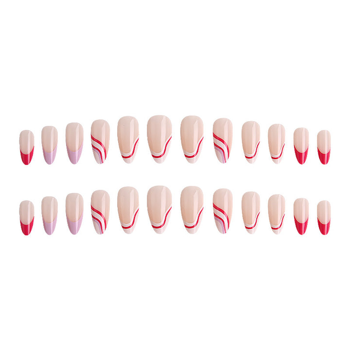Creative Nail Tips with Gradient Bowlift