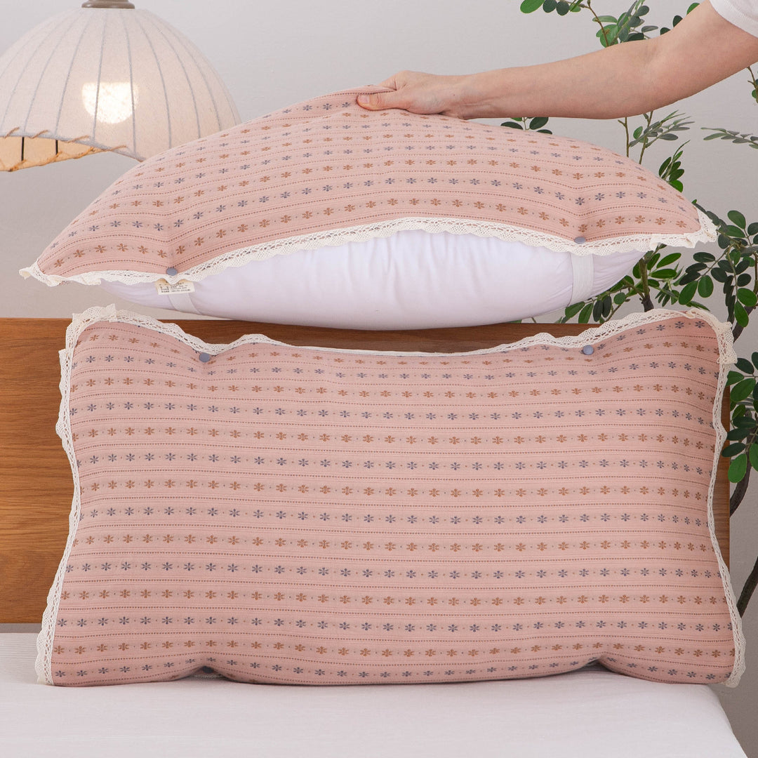 Ladies ergonomic pillow with removable cover Bowlift